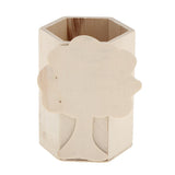Maxbell Tree Design Unfinished Wood Pen Container Storage Box for Kids DIY Crafts Supplies - Aladdin Shoppers