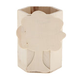Maxbell Tree Design Unfinished Wood Pen Container Storage Box for Kids DIY Crafts Supplies - Aladdin Shoppers
