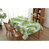 Maxbell Tropical Plants Printed Table Cloth Floral Pattern Table Cover Rectangle-14 - Aladdin Shoppers