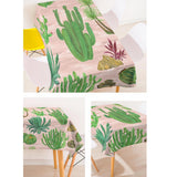 Maxbell Tropical Plants Printed Table Cloth Floral Pattern Table Cover Rectangle-5 - Aladdin Shoppers