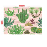Maxbell Tropical Plants Printed Table Cloth Floral Pattern Table Cover Rectangle-5 - Aladdin Shoppers