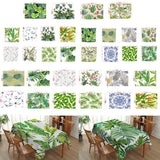 Maxbell Tropical Plants Printed Table Cloth Floral Pattern Table Cover Square-1 - Aladdin Shoppers