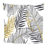 Maxbell Tropical Plants Printed Table Cloth Floral Pattern Table Cover Square-10 - Aladdin Shoppers