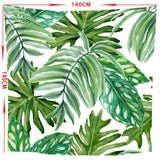 Maxbell Tropical Plants Printed Table Cloth Floral Pattern Table Cover Square-12 - Aladdin Shoppers