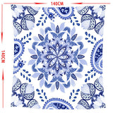 Maxbell Tropical Plants Printed Table Cloth Floral Pattern Table Cover Square-15 - Aladdin Shoppers