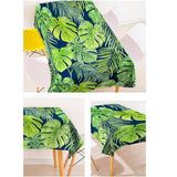 Maxbell Tropical Plants Printed Table Cloth Floral Pattern Table Cover Square-3 - Aladdin Shoppers