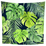 Maxbell Tropical Plants Printed Table Cloth Floral Pattern Table Cover Square-3 - Aladdin Shoppers
