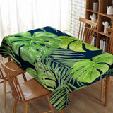 Maxbell Tropical Plants Printed Table Cloth Floral Pattern Table Cover Square-3 - Aladdin Shoppers
