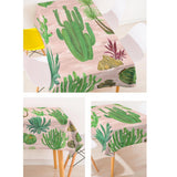 Maxbell Tropical Plants Printed Table Cloth Floral Pattern Table Cover Square-5 - Aladdin Shoppers