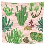 Maxbell Tropical Plants Printed Table Cloth Floral Pattern Table Cover Square-5 - Aladdin Shoppers