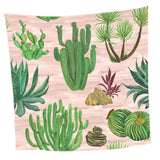 Maxbell Tropical Plants Printed Table Cloth Floral Pattern Table Cover Square-5 - Aladdin Shoppers