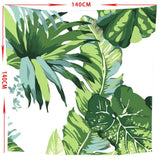 Maxbell Tropical Plants Printed Table Cloth Floral Pattern Table Cover Square-7 - Aladdin Shoppers