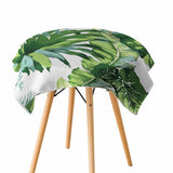 Maxbell Tropical Plants Printed Table Cloth Floral Pattern Table Cover Square-7 - Aladdin Shoppers