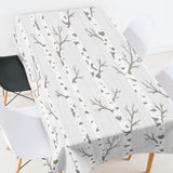 Maxbell Tropical Plants Printed Table Cloth Floral Pattern Table Cover Square-8 - Aladdin Shoppers