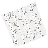 Maxbell Tropical Plants Printed Table Cloth Floral Pattern Table Cover Square-8 - Aladdin Shoppers