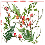 Maxbell Tropical Plants Printed Table Cloth Floral Pattern Table Cover Square-9 - Aladdin Shoppers