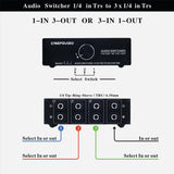 Maxbell TRS Splitter Passive Speaker Stereo Mult Signal Switcher TRS Jack Box - Aladdin Shoppers
