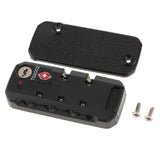 Maxbell TSA 002 Secure Luggage 3 Digit Combination Lock Suitcase Bag Code Lock Padlock - Portable and Lightweight - TSA13116 Black - Aladdin Shoppers