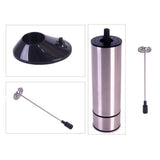 Maxbell Two Spring Whisk Electric Milk Frother Mixer Hand Milk Foamer with Stand - Aladdin Shoppers