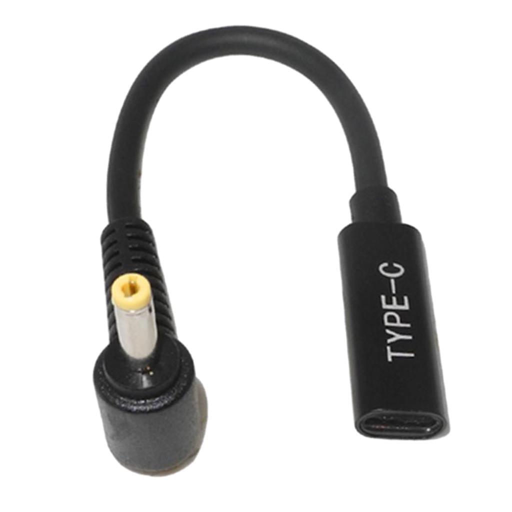 Maxbell Type-C Female To Male Elbow With PD Chip Short Line Interface Laptop Adapter - Aladdin Shoppers