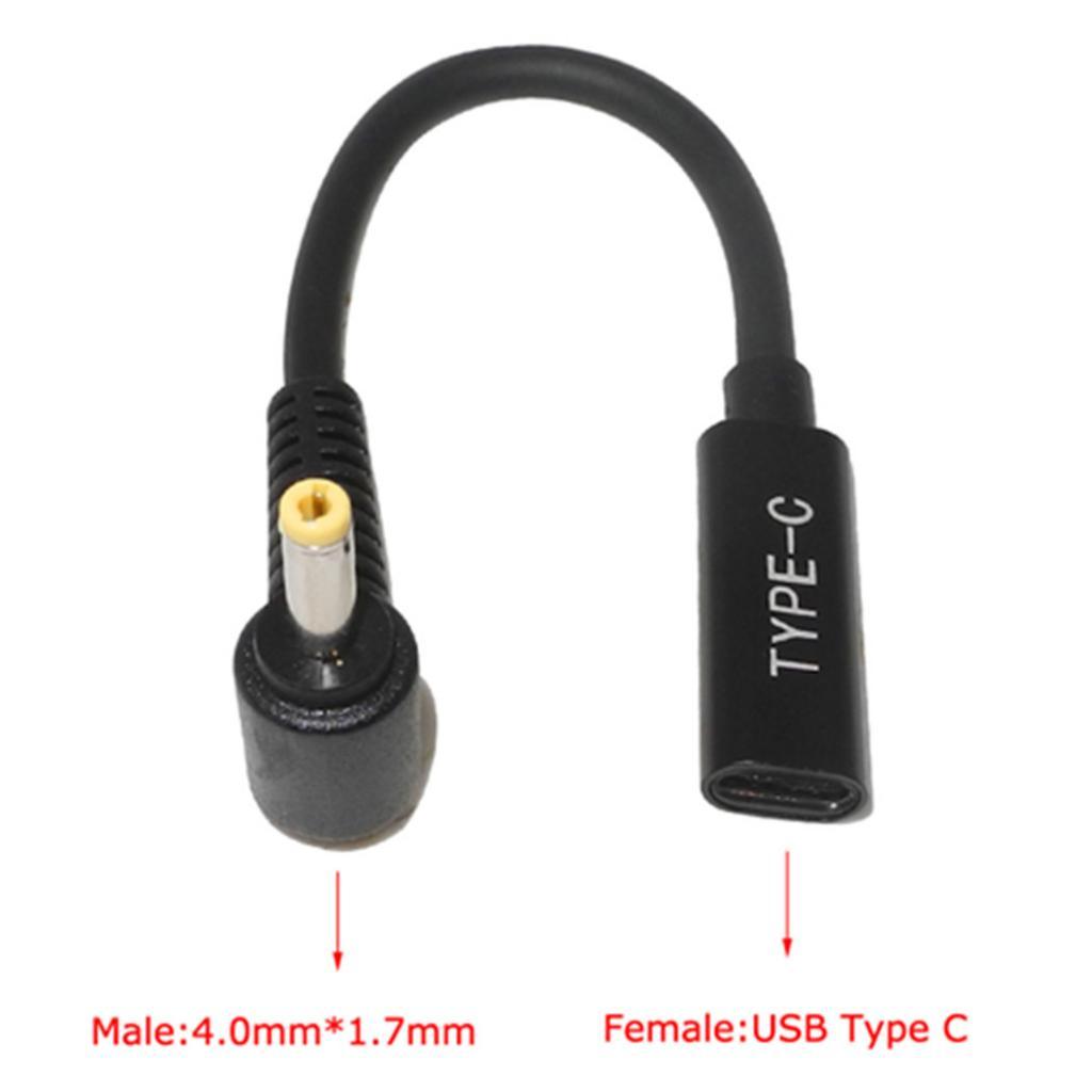 Maxbell Type-C Female To Male Elbow With PD Chip Short Line Interface Laptop Adapter - Aladdin Shoppers