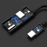 Maxbell Type-C To 3.5mm Audio Converter Cable w/ DAC Chip for HTC Cell Phones Black - Aladdin Shoppers