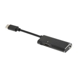 Maxbell Type-C To 3.5mm Audio Converter Cable w/ DAC Chip for HTC Cell Phones Black - Aladdin Shoppers