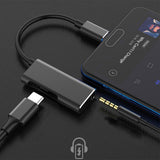 Maxbell Type-C To 3.5mm Audio Converter Cable w/ DAC Chip for HTC Cell Phones Black - Aladdin Shoppers