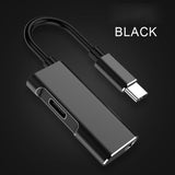 Maxbell Type-C To 3.5mm Audio Converter Cable w/ DAC Chip for HTC Cell Phones Black - Aladdin Shoppers