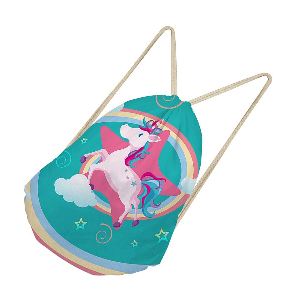 Maxbell Unicorn Drawstring Bag Funny Dress Shoes Laundry Storage Bags Backpack 1 - Aladdin Shoppers