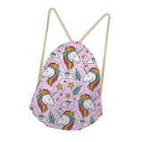 Maxbell Unicorn Drawstring Bag Funny Dress Shoes Laundry Storage Bags Backpack 3 - Aladdin Shoppers