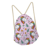 Maxbell Unicorn Drawstring Bag Funny Dress Shoes Laundry Storage Bags Backpack 3 - Aladdin Shoppers