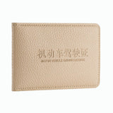 Maxbell Unisex Slim Waterproof Leather Wallet Credit Card Holder Case Sleeve Beige - Aladdin Shoppers
