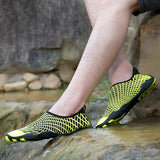 Maxbell Unisex Women Men Slip on Quick-dry Water Shoes Beach Swim Shoes EU 45 Yellow - Aladdin Shoppers