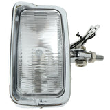 Maxbell Universal 12V Motorcycle Square LED Shaped Spotlight Headlamp Light Silver