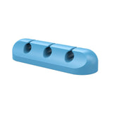 Maxbell Universal Desktop Cable Clamp Wire Holder Finishing Adhesive 3 Holes Blue