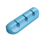 Maxbell Universal Desktop Cable Clamp Wire Holder Finishing Adhesive 3 Holes Blue - Aladdin Shoppers