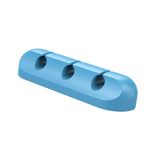 Maxbell Universal Desktop Cable Clamp Wire Holder Finishing Adhesive 3 Holes Blue - Aladdin Shoppers
