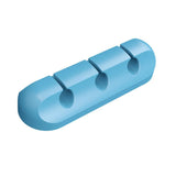 Maxbell Universal Desktop Cable Clamp Wire Holder Finishing Adhesive 3 Holes Blue - Aladdin Shoppers