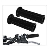 Maxbell Universal Motorcycle 22/24MM HandleBar Hand Grip Retro Handlebar Black - Aladdin Shoppers