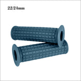 Maxbell Universal Motorcycle 22/24MM HandleBar Hand Grip Retro Handlebar Gray-blue - Aladdin Shoppers
