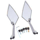 Maxbell Universal Motorcycle ATV Rear View Mirror Scooter for Yamaha LY149QMG Silver - Aladdin Shoppers