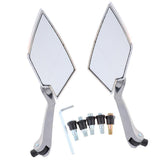 Maxbell Universal Motorcycle ATV Rear View Mirror Scooter for Yamaha LY149QMG Silver - Aladdin Shoppers