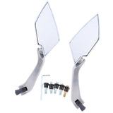 Maxbell Universal Motorcycle ATV Rear View Mirror Scooter for Yamaha LY149QMG White - Aladdin Shoppers