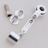 Maxbell Universal Motorcycle Brake Master Fluid Reservoir Oil Cup Bracket Silver - Aladdin Shoppers