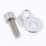 Maxbell Universal Motorcycle Brake Master Fluid Reservoir Oil Cup Bracket Silver - Aladdin Shoppers