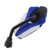 Maxbell Universal Motorcycle Dirt bike ATV Scooter 10mm Rear View Side Mirror Blue - Aladdin Shoppers