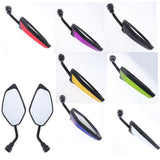 Maxbell Universal Motorcycle Dirt bike ATV Scooter 10mm Rear View Side Mirror Red - Aladdin Shoppers