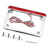 Maxbell Universal Motorcycle Number License Plate Bracket w/ LED Tail Singnal Light - Aladdin Shoppers