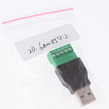 Maxbell USB 2.0 A Male Plug to 5 Pin/Way Female Bolt Screw Shield terminals Pluggable Type Adapter - Aladdin Shoppers